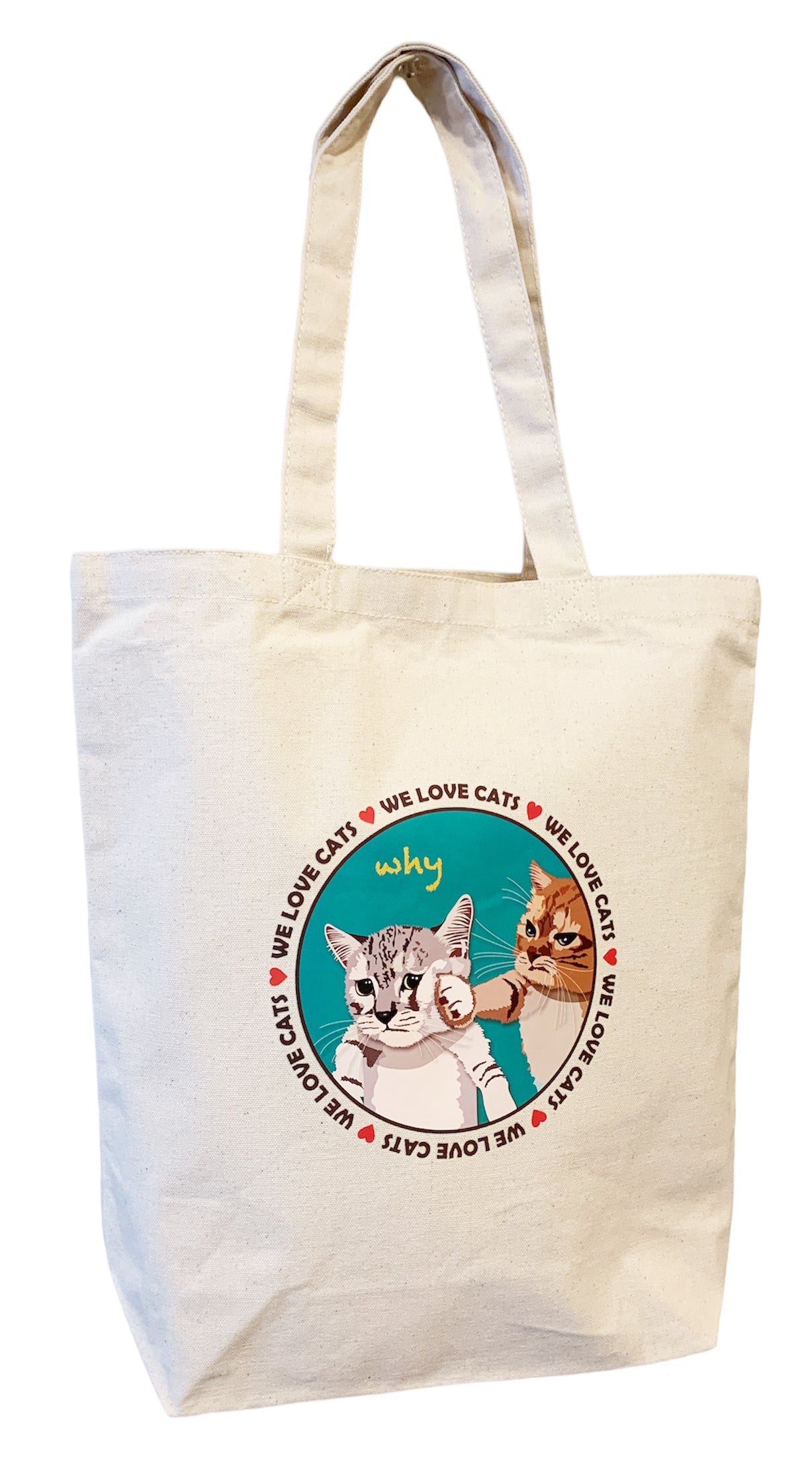le Bonbon(ル ボンボン) トートバッグ なんでやねん What's the matter? 猫 イラスト バッグ