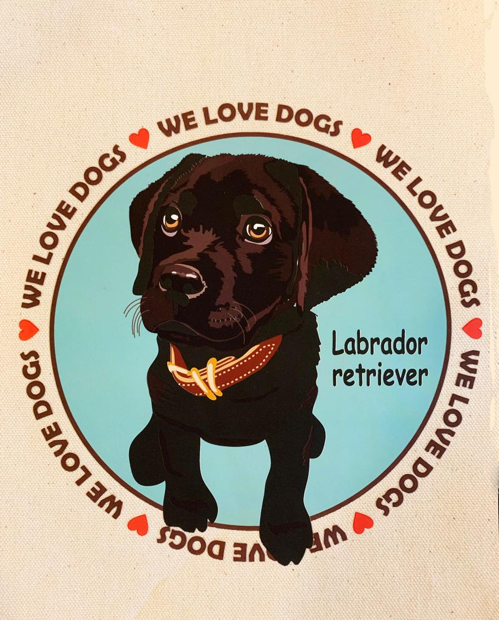 le Bonbon(ル ボンボン) トートバッグ ラブラドールレトリバー Labrador Retriever 犬イラスト バッグ