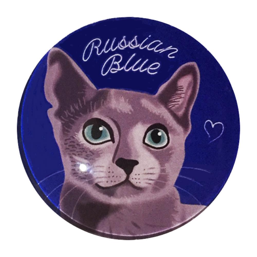マグネット猫 ロシアンブルー Nv 猫マグネット 冷蔵庫 メモマグネット マグネット猫