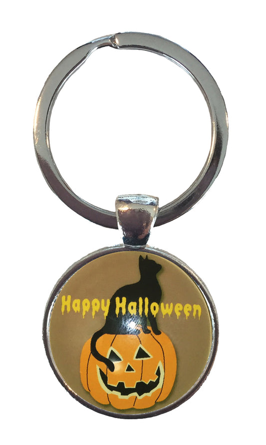 キーホルダー ハロウィン 黒猫 ジャック ハロウィン パンプキン ジャックオーランタン