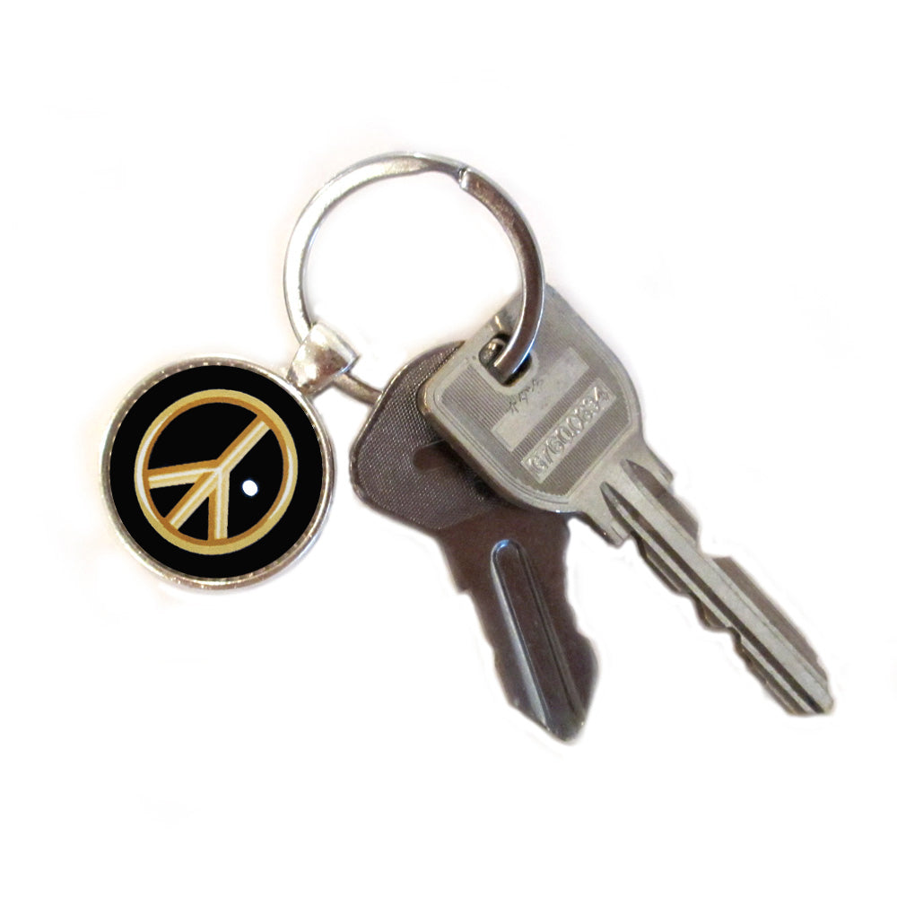 キーホルダー ピースマーク キーホルダー ピース キーリング