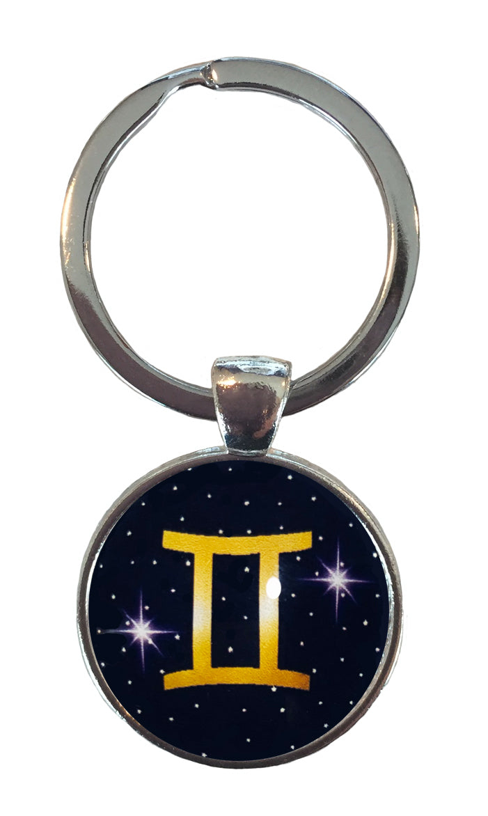 キーホルダー 星座 ♊ 双子座 ふたご座 キーリング 星座