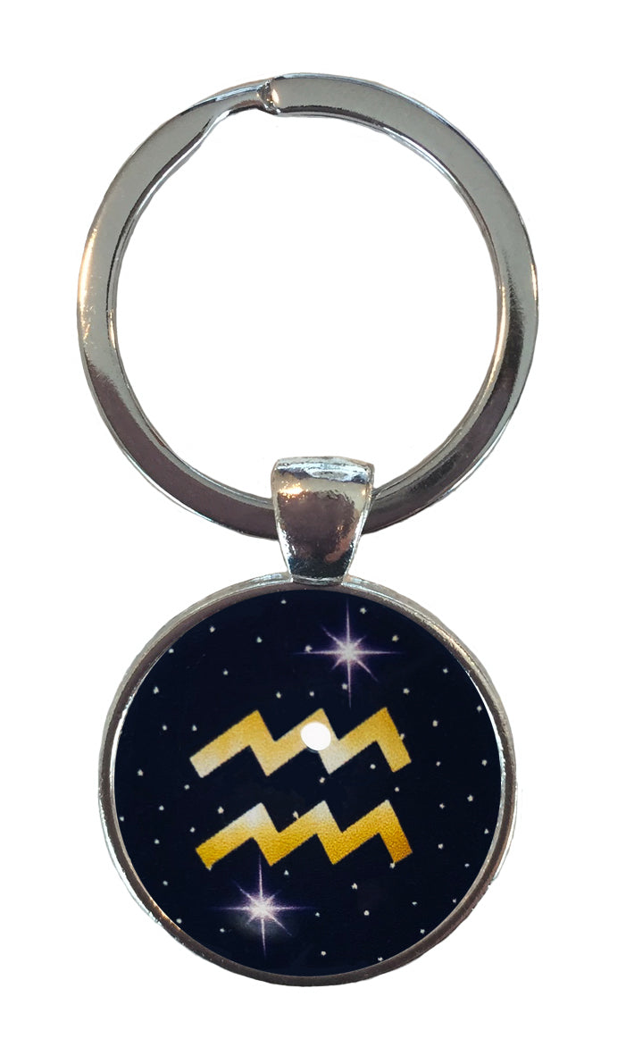キーホルダー 星座 ♒ 水瓶座 みずがめ座 キーリング 星座