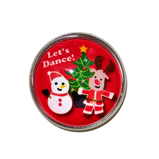 クリスマス ピンバッジ 雪だるまとトナカイ RD クリスマス