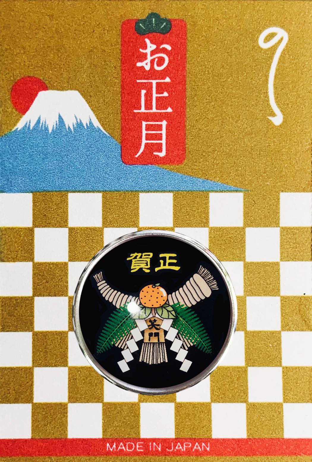 お正月 ピンバッジ 奴凧 新年