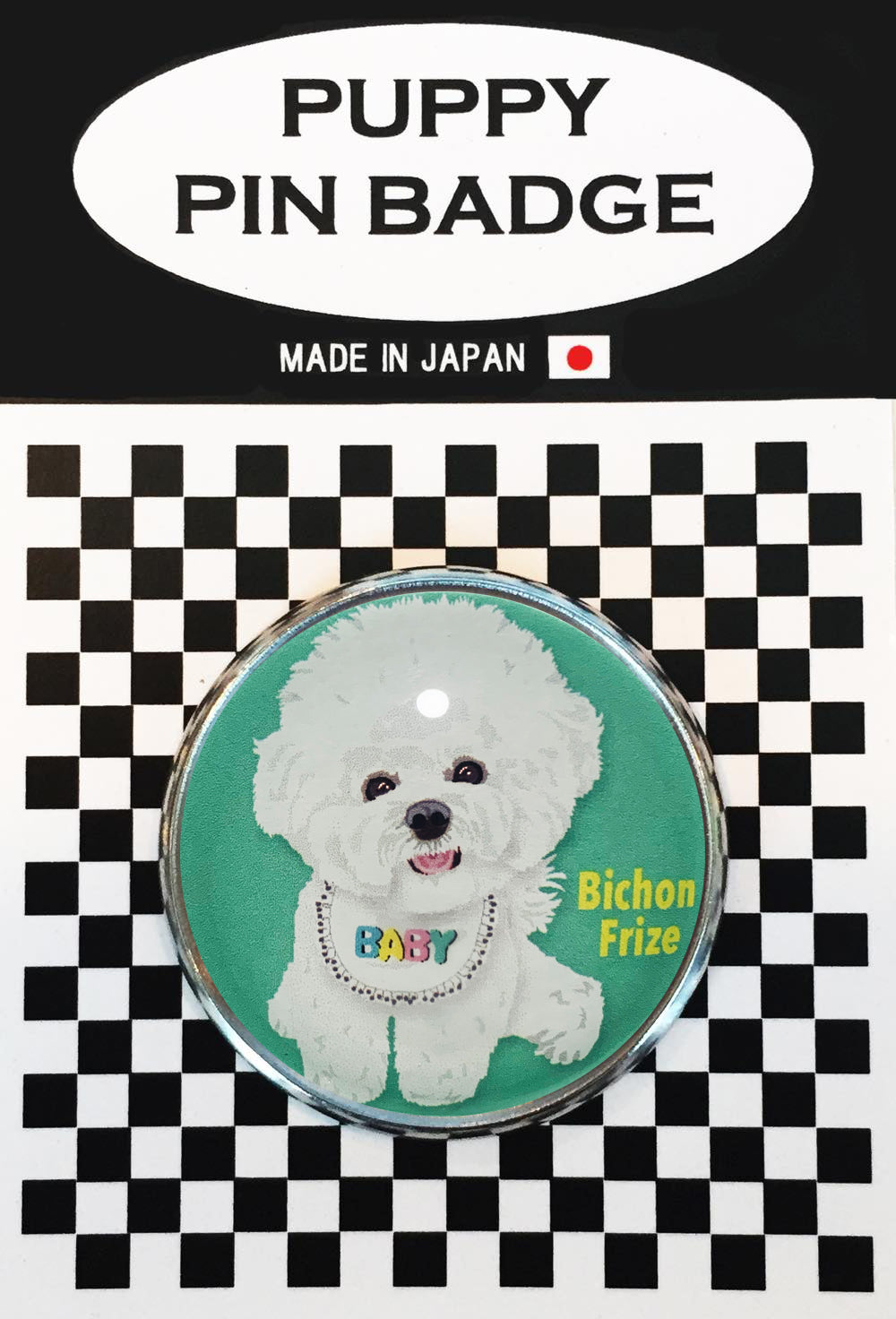 le Bonbon(ル ボンボン) ピンバッジ 犬 ビションフリーゼ ベイビー ME ピンバッチブローチ 犬 ピンバッジ 犬 ブローチ 犬