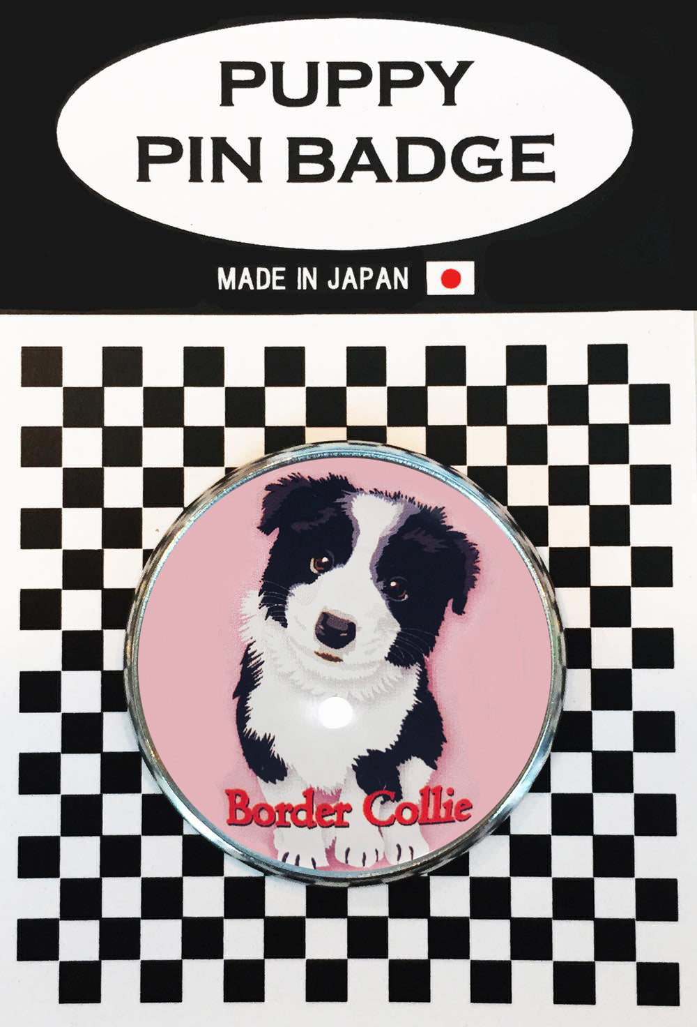 le Bonbon(ル ボンボン) ピンバッジ 犬 ボーダーコリー ベイビー PK バッチブローチ 犬 ピンバッジ 犬 ブローチ 犬