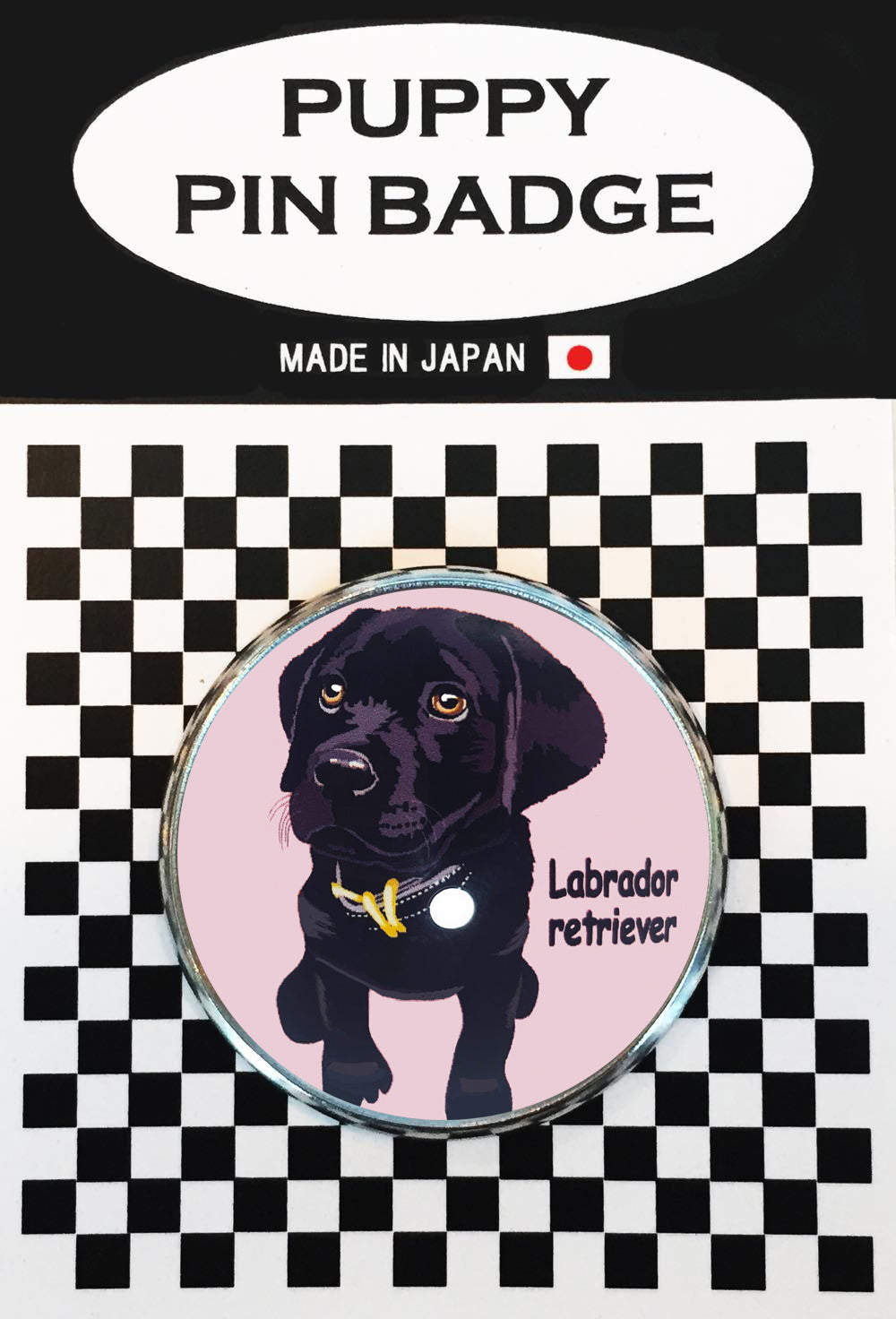 le Bonbon(ル ボンボン) ピンバッジ 犬 ラブラドールレトリバー BK PK ピンバッチブローチ 犬 ピンバッジ 犬 ブローチ 犬