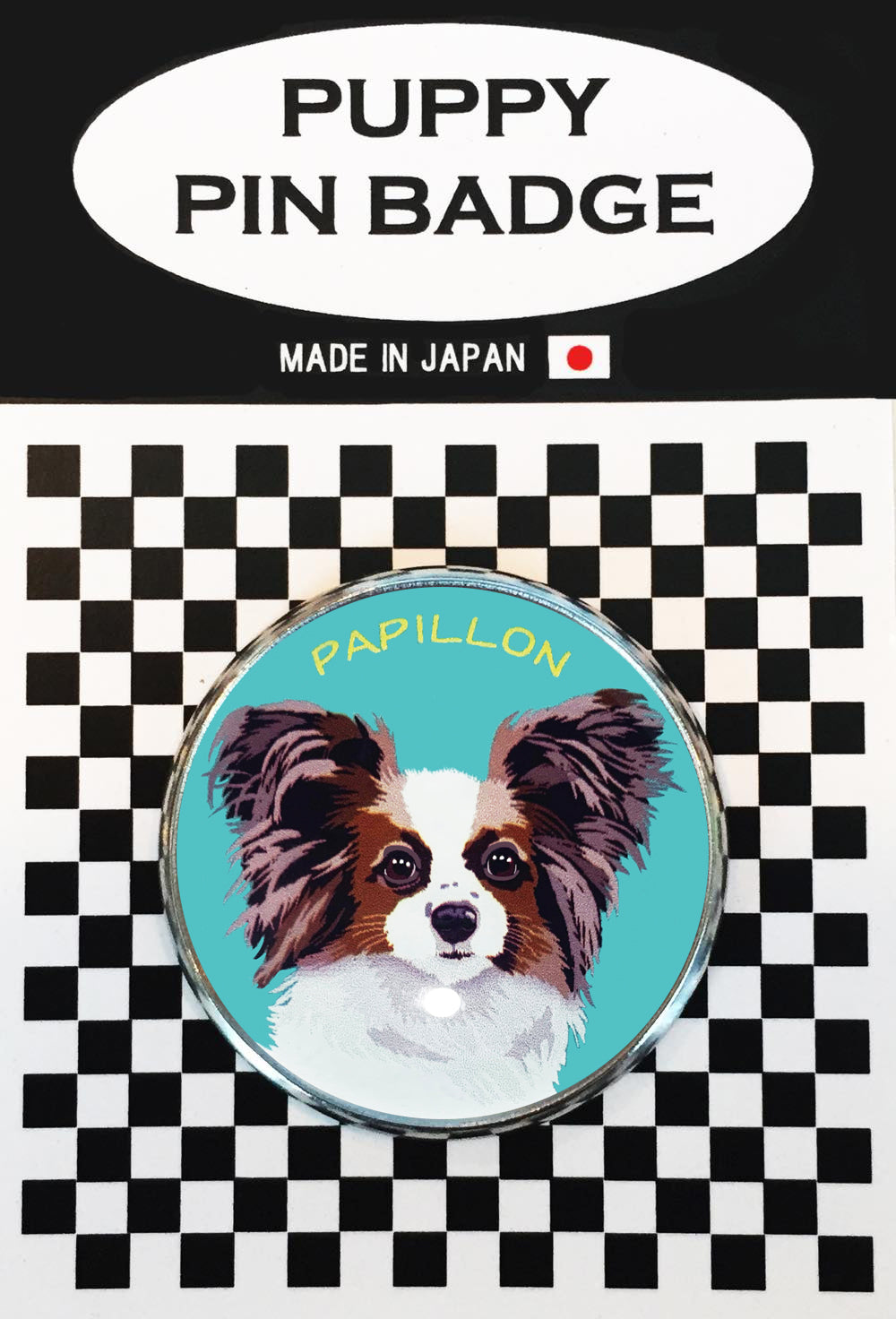 le Bonbon(ル ボンボン) ピンバッジ 犬 パピヨン BL ピンバッチブローチ 犬 ピンバッジ 犬 ブローチ 犬