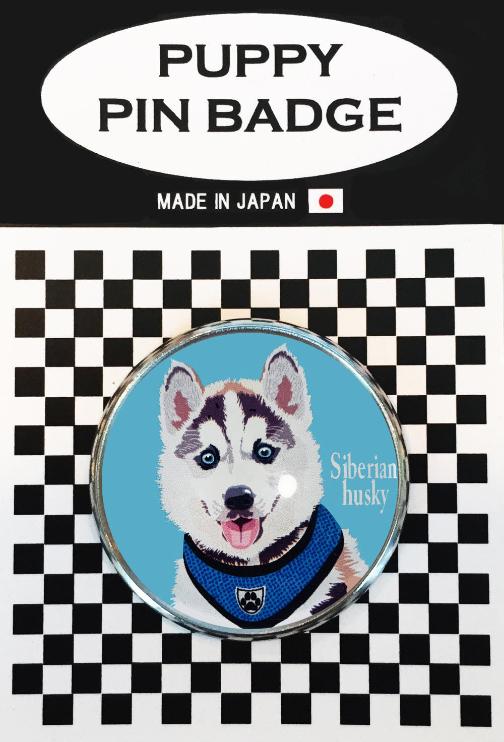 le Bonbon(ル ボンボン) ピンバッジ 犬 シベリアンハスキー 3 BL バッチブローチ 犬 ピンバッジ 犬 ブローチ 犬