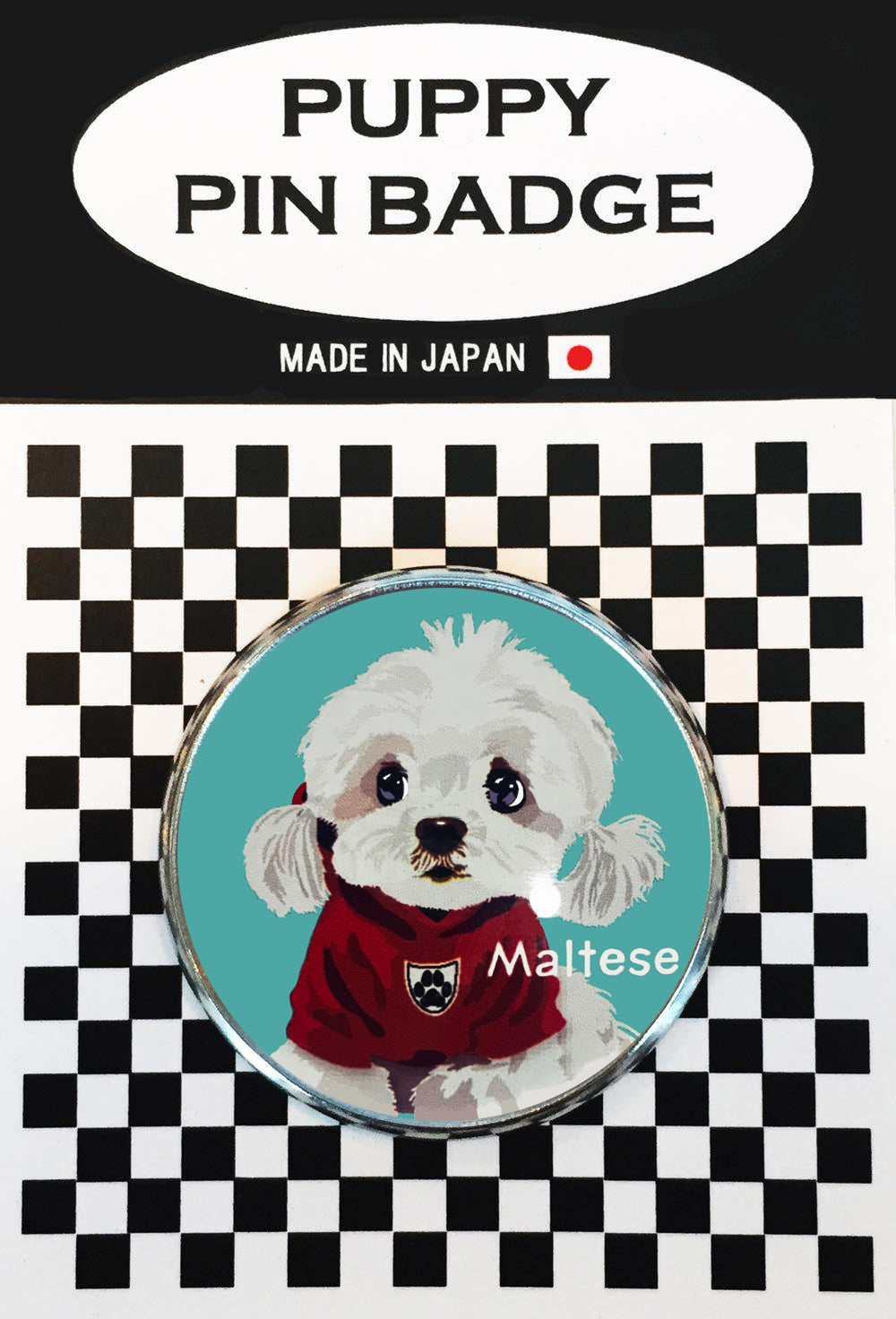 le Bonbon(ル ボンボン) ピンバッジ 犬 マルチーズ 3 BL バッチブローチ 犬 ピンバッジ 犬 ブローチ 犬