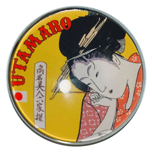 ピンバッジ 扇屋花扇 歌麿 20mm 浮世絵 ピンバッジ
