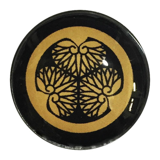 家紋ピンバッジ 20mm 徳川葵 徳川家康 ピンバッチ pins 家紋