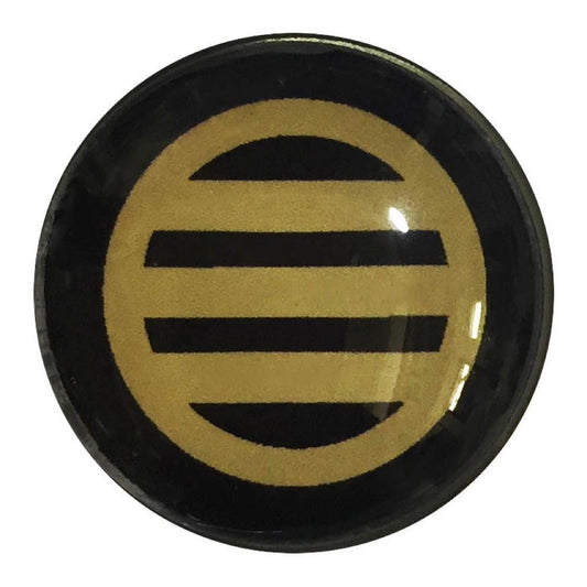 家紋ピンバッジ 20mm 丸に三つ引 吉川元春 ピンバッチ pins 家紋