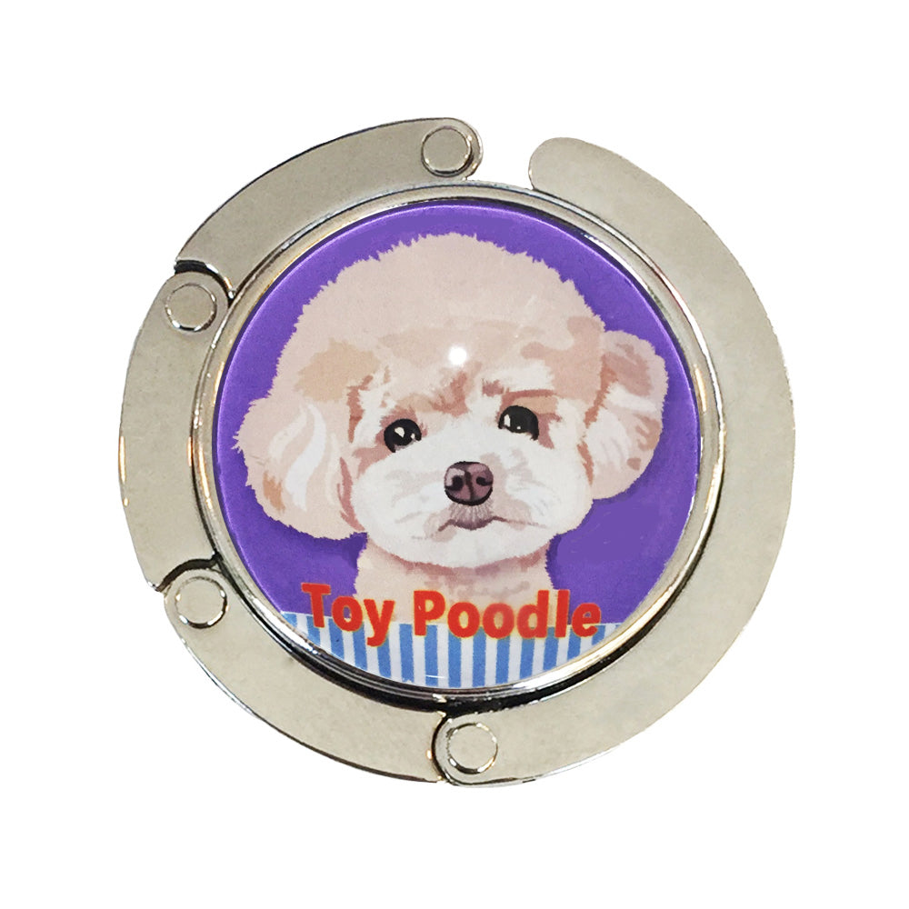 バッグハンガー トイプードル C バッグフック バッグ掛け 犬 バッグハンガー