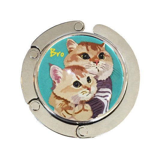 バッグハンガー Bro1 バッグフック バッグ掛け 猫 バッグハンガー