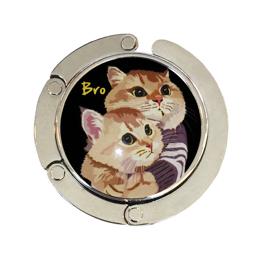 バッグハンガー Bro2 バッグフック バッグ掛け 猫 バッグハンガー