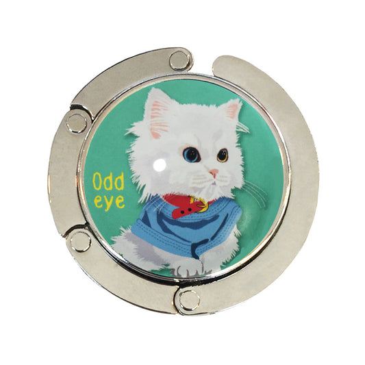 バッグハンガー Odd eye pe 猫 バッグフック バッグ掛け 猫 バッグハンガー