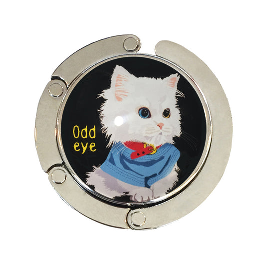 バッグハンガー Odd eye bk 猫 バッグフック バッグ掛け 猫 バッグハンガー