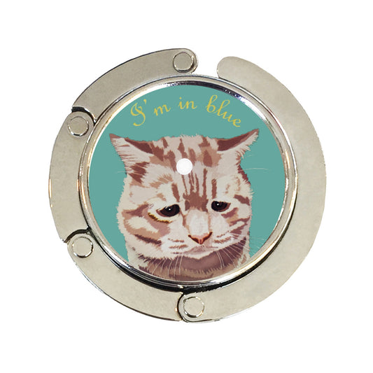 バッグハンガー Blue feelings bl バッグフック バッグ掛け 猫 バッグハンガー