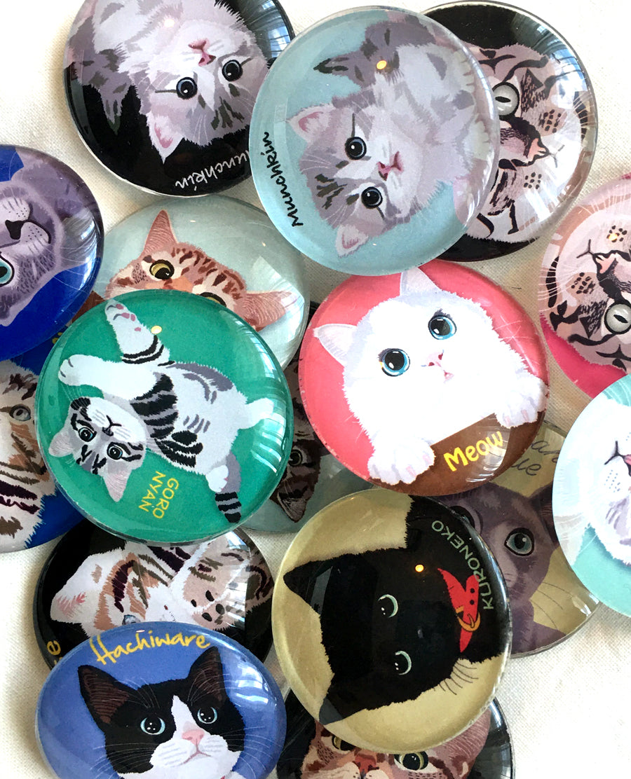 マグネット 猫 マグネット 髭猫 Cat 猫 イラスト Cat magnet