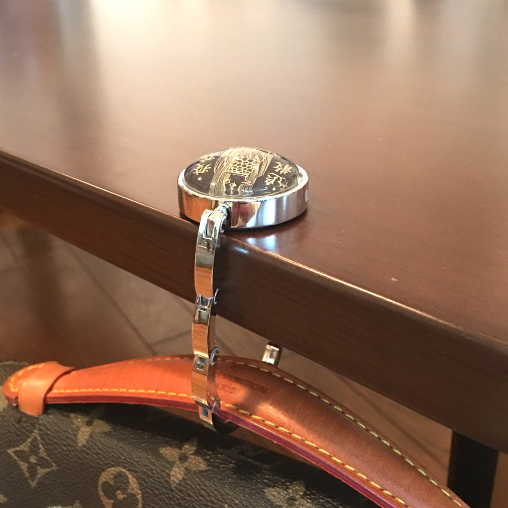 バッグハンガー ワイヤーフォックス BL バッグフック バッグ掛け 犬 バッグハンガー