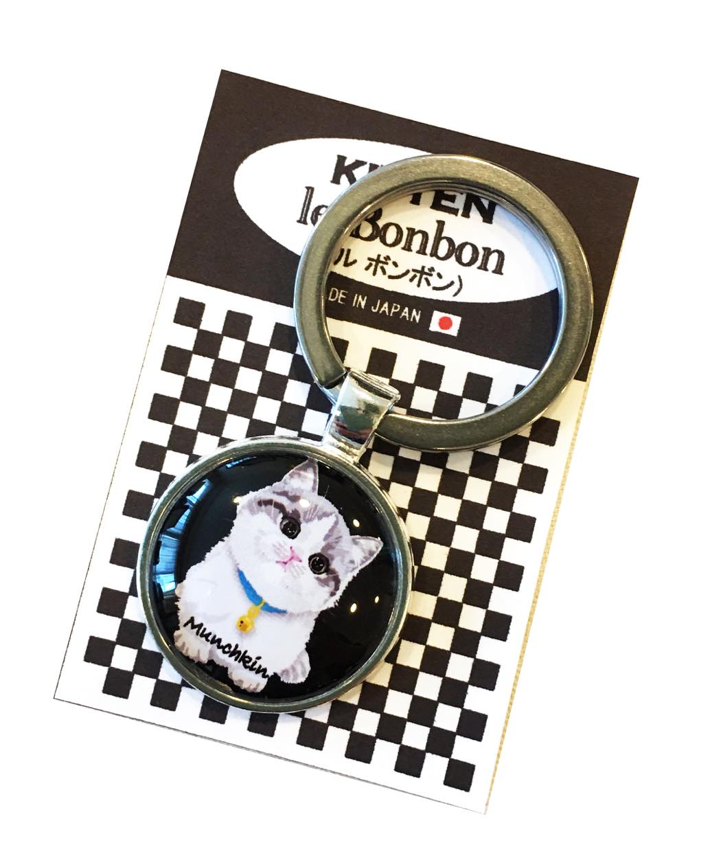 Odd eye 1 猫 キーホルダー キーリング 子猫