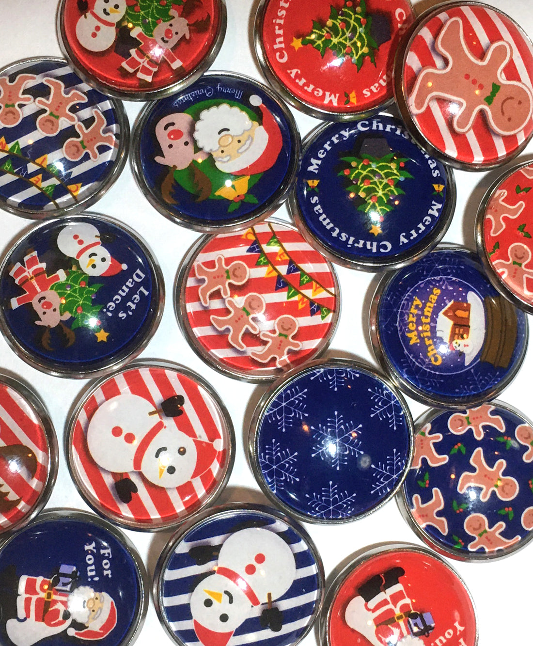 クリスマス ピンバッジ ストライプ トナカイ NV クリスマス ピンバッチ ケース付