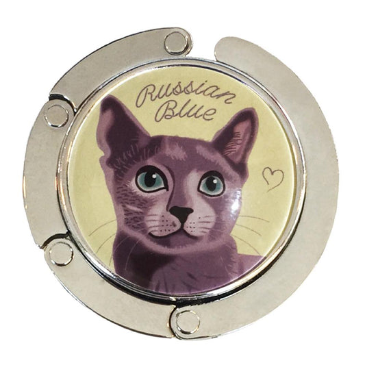 バッグハンガー ロシアンブルー Ye バッグフック バッグ掛け 猫 バッグハンガー
