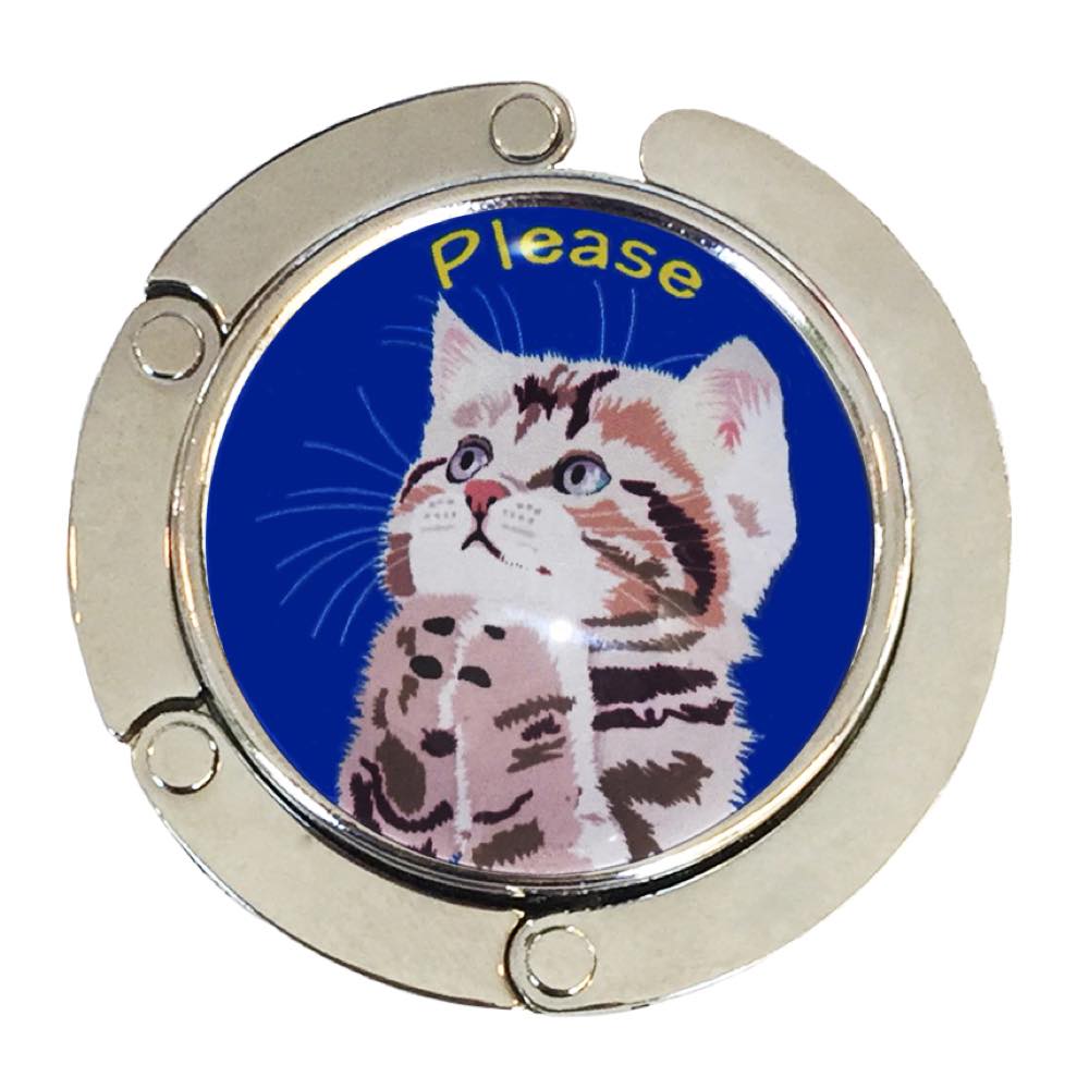 バッグハンガー お願い 猫 プリーズ Nv バッグフック バッグ掛け 猫 バッグハンガー
