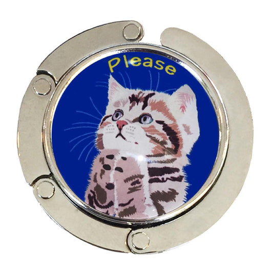 バッグハンガー お願い 猫 プリーズ Nv バッグフック バッグ掛け 猫 バッグハンガー