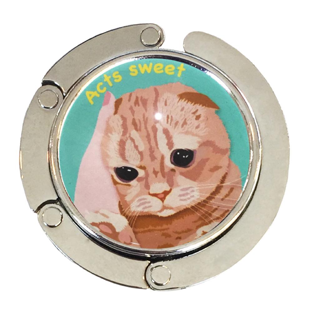 バッグハンガー 甘え上手 BLバッグフック バッグ掛け 猫 バッグハンガー