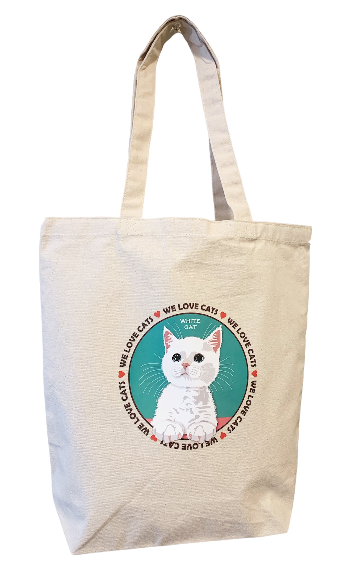 le Bonbon(ル ボンボン) トートバッグ 白猫 White Cat 猫 イラスト