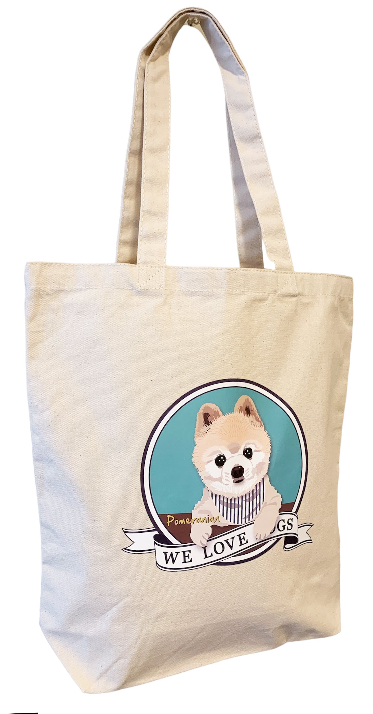 le Bonbon(ル ボンボン)　トートバッグ ポメラニアン Pomeranian 犬イラスト バッグ