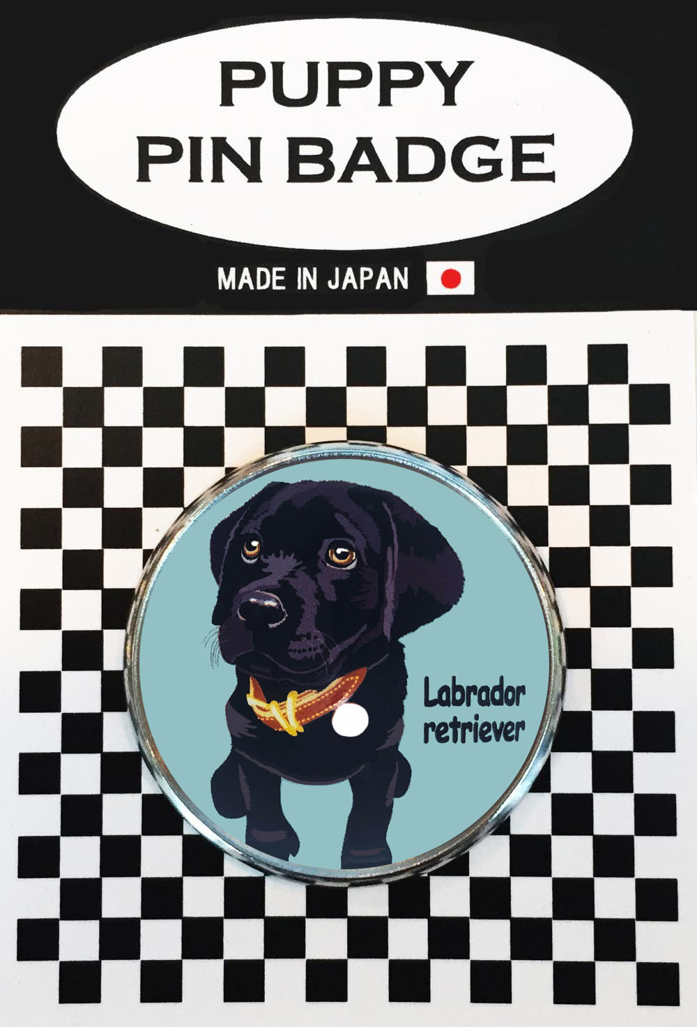 ピンバッジ 犬 ラブラドールレトリバー BK BL ピンバッチブローチ 犬
