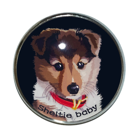ピンバッチ 子犬