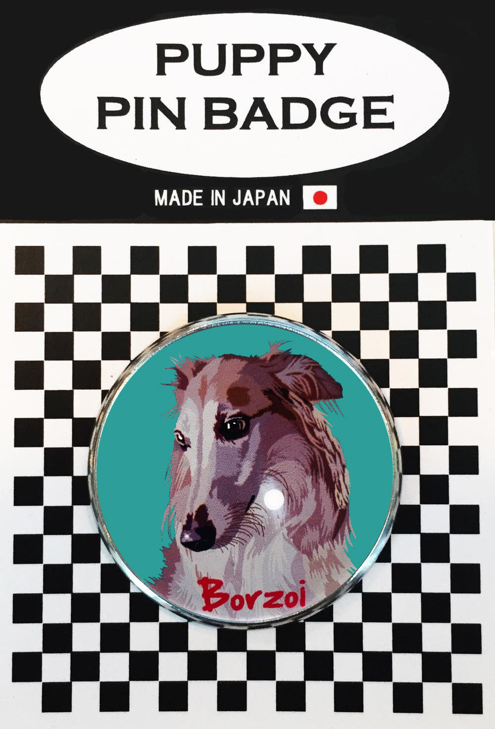le Bonbon(ル ボンボン) ピンバッジ 犬  ボルゾイ BL バッチブローチ 犬 ピンバッジ 犬 ブローチ 犬