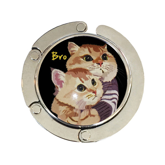 バッグハンガー Bro2 バッグフック バッグ掛け 猫 バッグハンガー