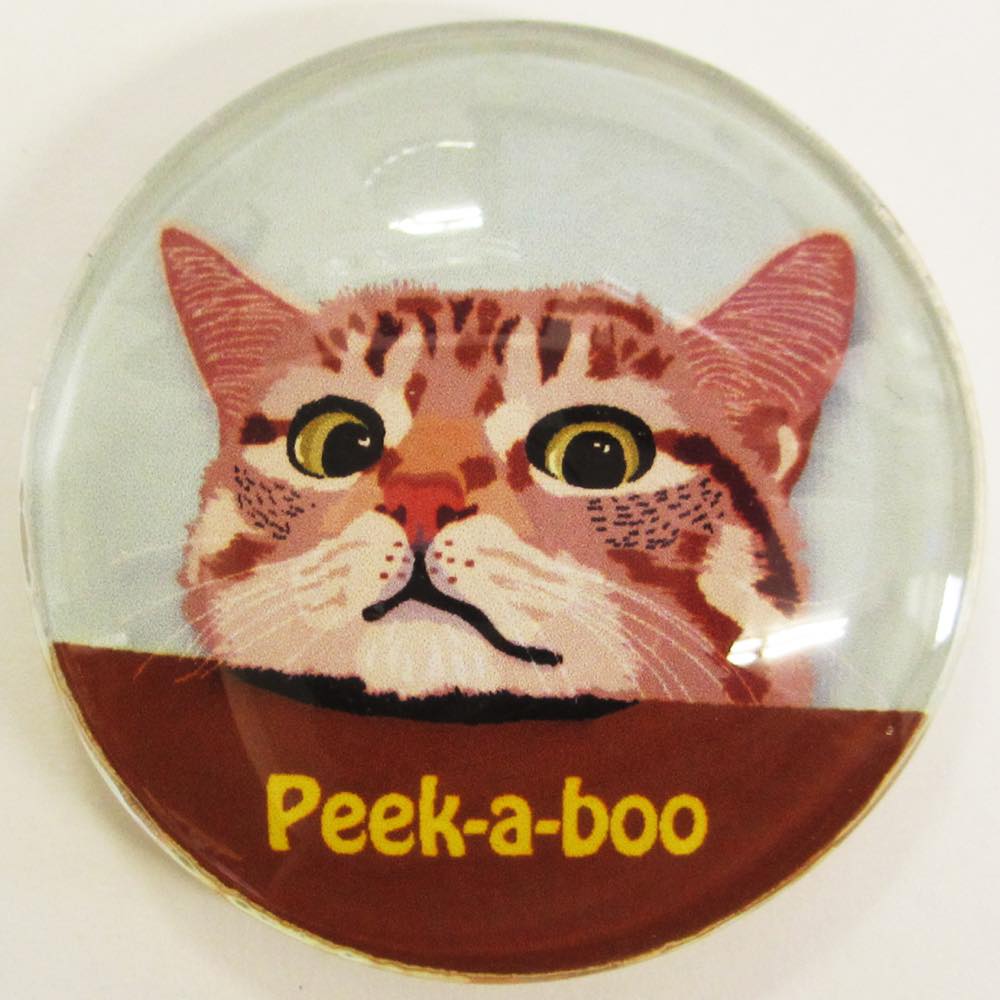 猫 マグネット ピークアブー Cat peek-a-boo 猫 イラスト Cat magnet