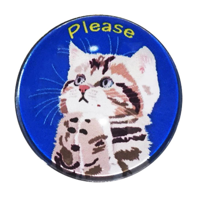 マグネット猫 お願い 猫 プリーズ Ｎｖ 猫マグネット 冷蔵庫 メモマグネット マグネット猫