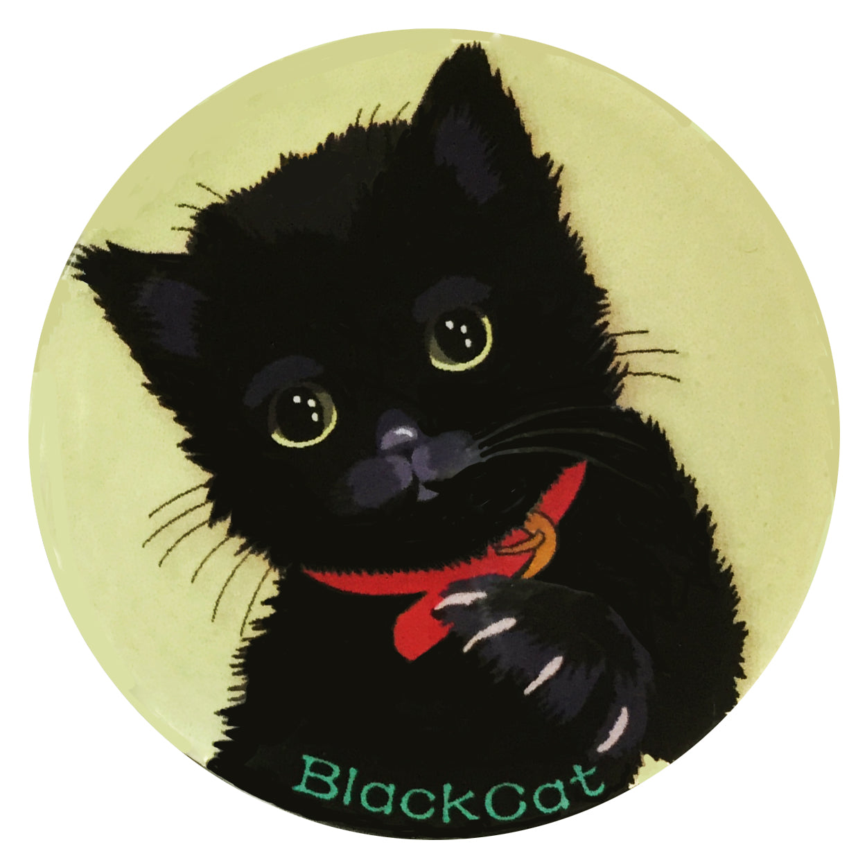マグネット猫 黒猫 1 猫マグネット 冷蔵庫 メモマグネット