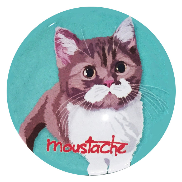 マグネット猫 Moustache1 猫マグネット 冷蔵庫 メモマグネット