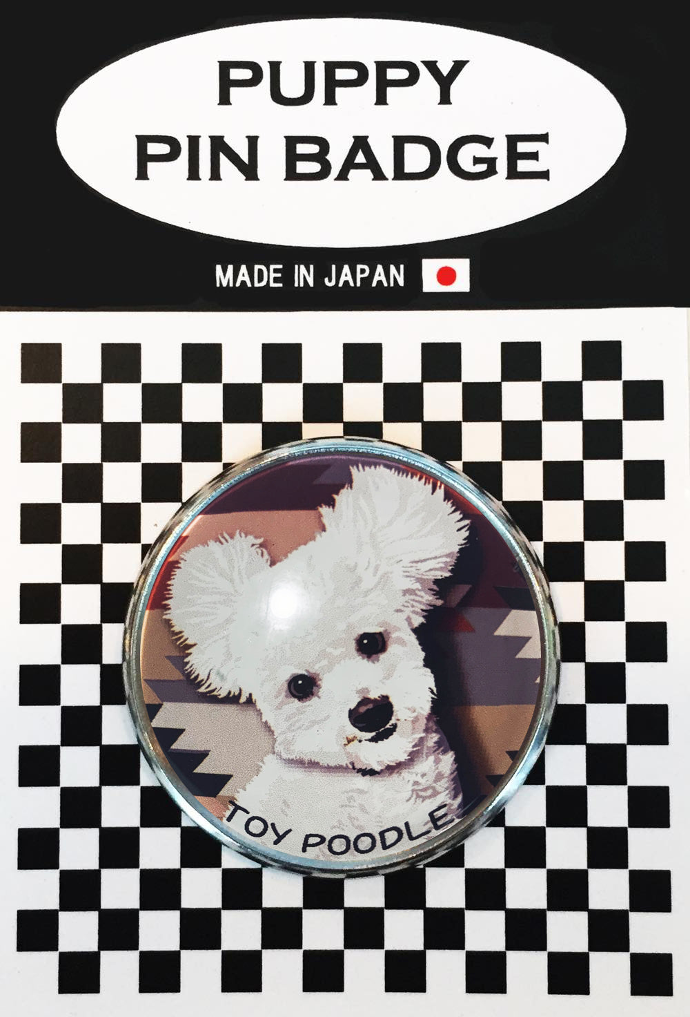 le Bonbon(ル ボンボン) ピンバッジ 犬 トイプードル 縦 ピンバッチブローチ 犬 ピンバッジ 犬 ブローチ 犬