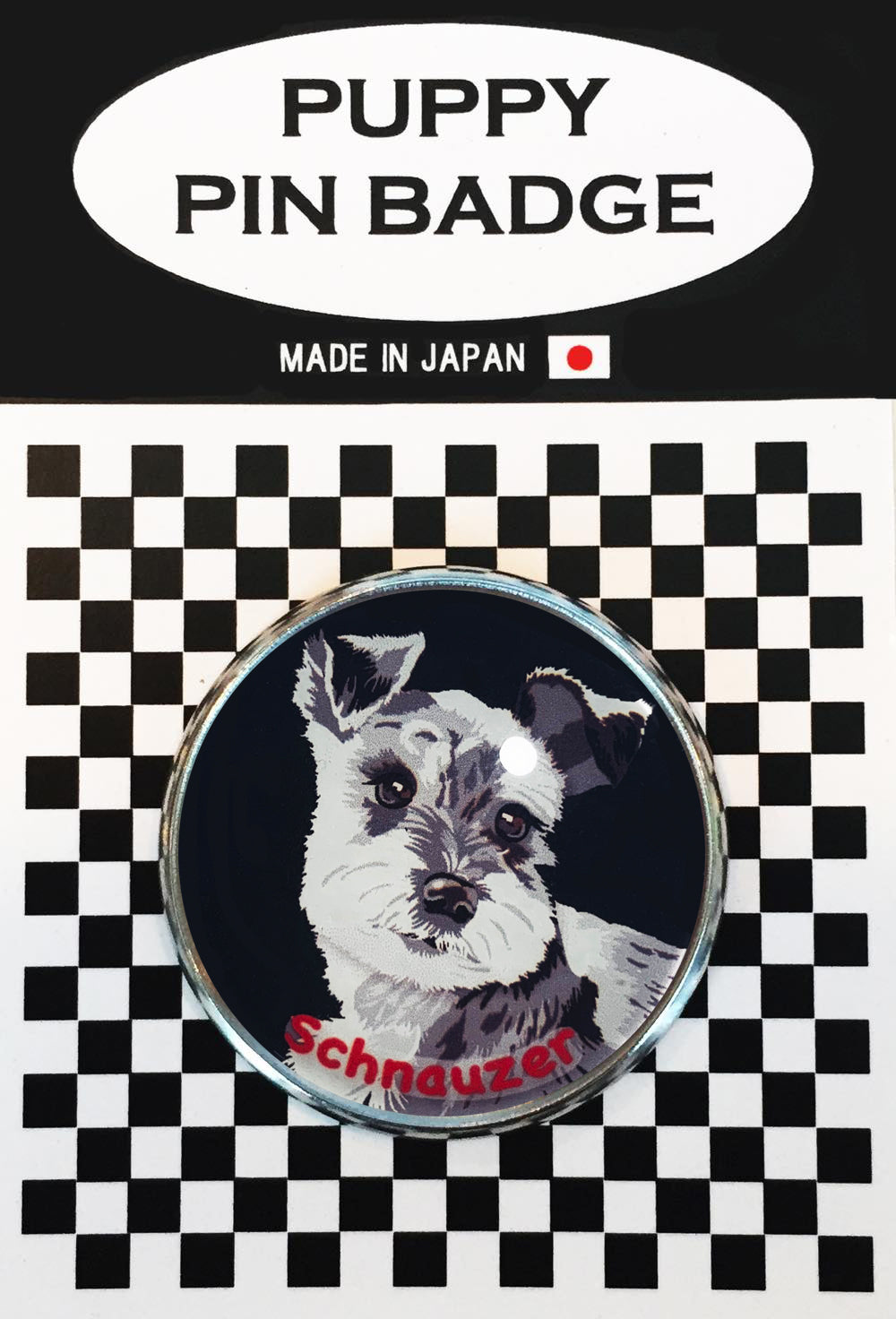 le Bonbon(ル ボンボン) ピンバッジ 犬 シュナウザー 2BK ピンバッチブローチ 犬 ピンバッジ 犬 ブローチ 犬