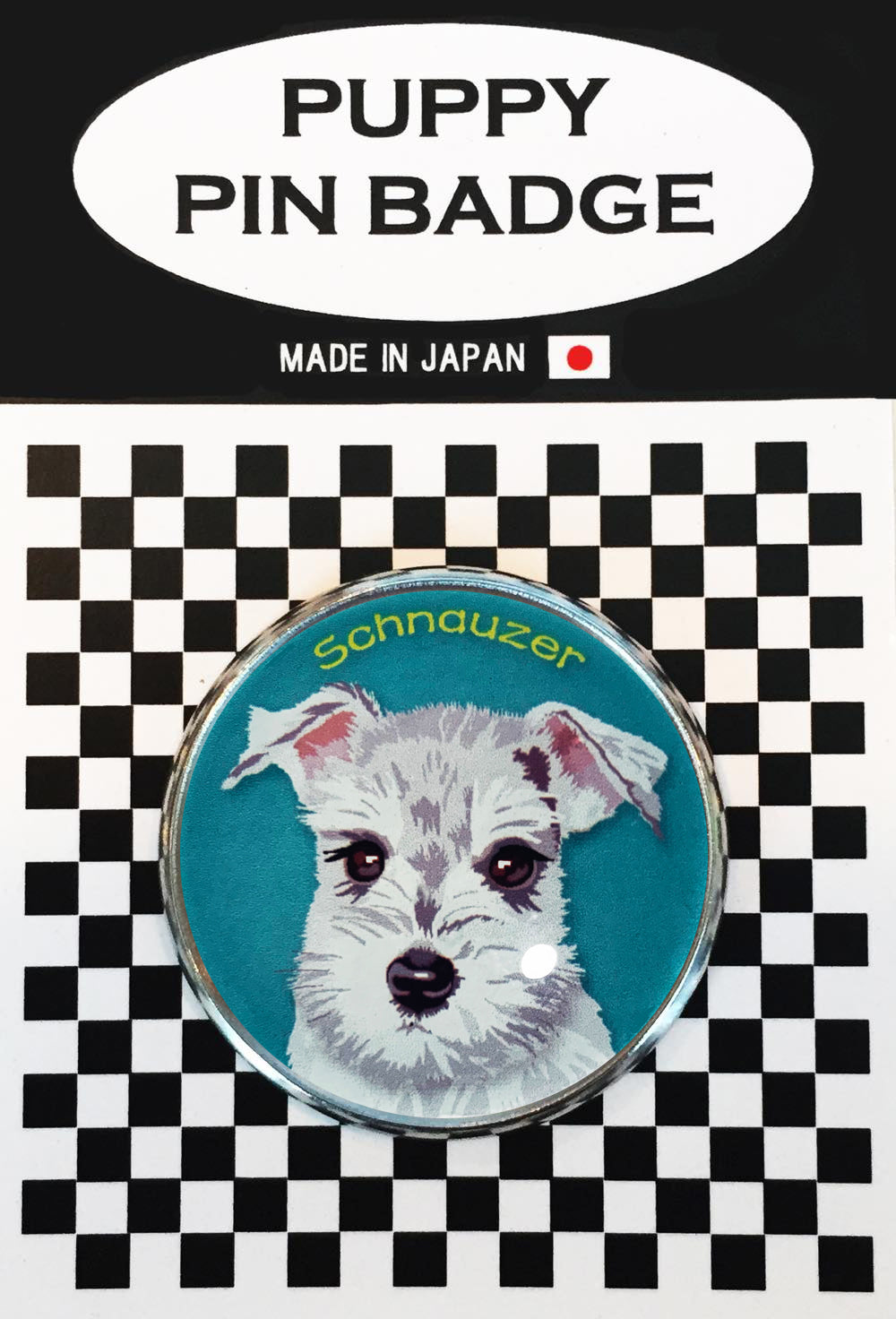 le Bonbon(ル ボンボン) ピンバッジ 犬 シュナウザー 正面BL ピンバッチブローチ 犬 ピンバッジ 犬 ブローチ 犬
