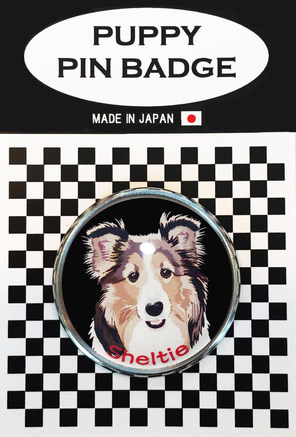 le Bonbon(ル ボンボン) ピンバッジ 犬 シェルティーブルー BK ピンバッチブローチ 犬 ピンバッジ 犬 ブローチ 犬