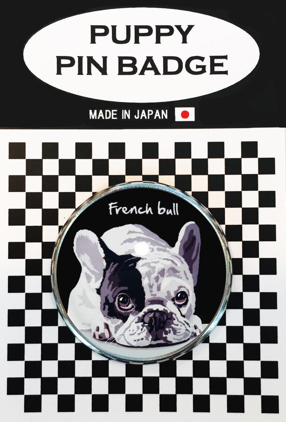 le Bonbon(ル ボンボン) ピンバッジ 犬 フレンチブル BK バッチブローチ 犬 ピンバッジ 犬 ブローチ 犬