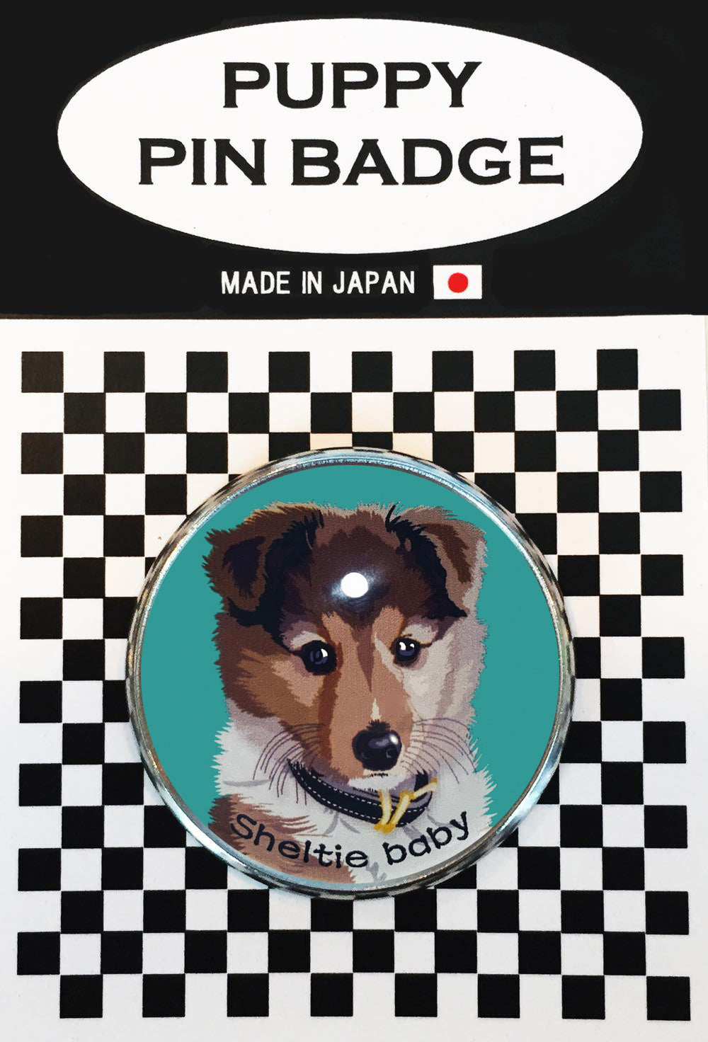 le Bonbon(ル ボンボン) ピンバッジ 犬 シェルティー 子供 BL バッチブローチ 犬 ピンバッジ 犬 ブローチ 犬