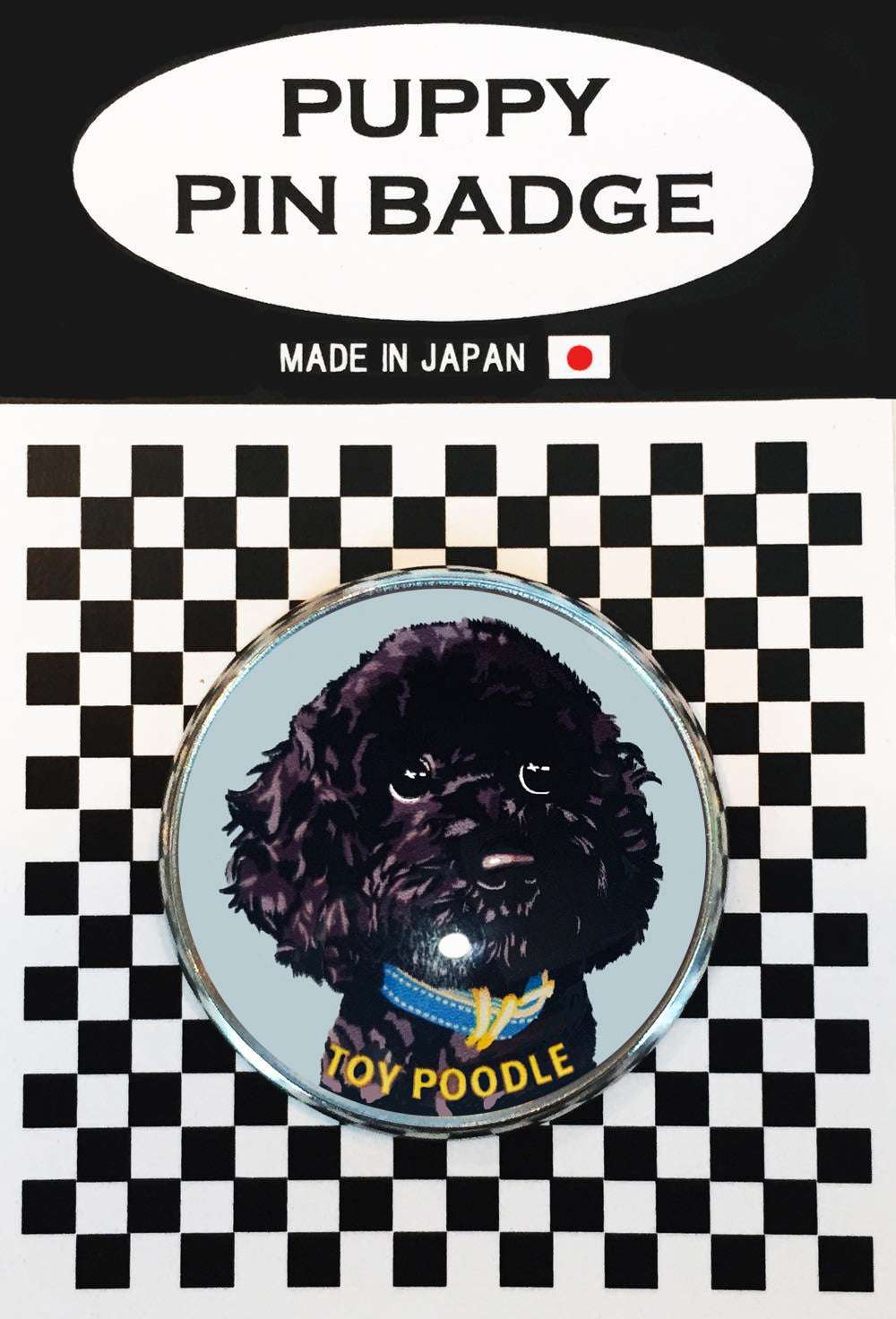 le Bonbon(ル ボンボン) ピンバッジ 犬 トイプードル 黒 BL バッチブローチ 犬 ピンバッジ 犬 ブローチ 犬