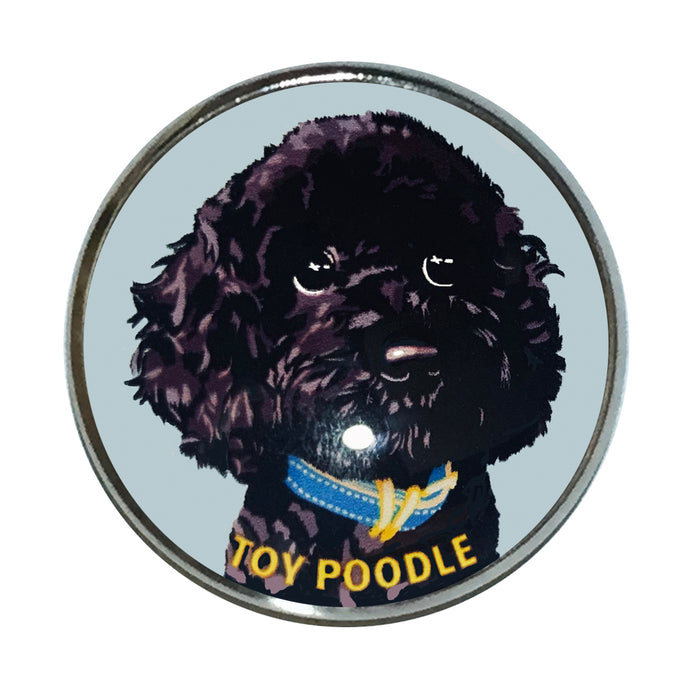 le Bonbon(ル ボンボン) ピンバッジ 犬 トイプードル 黒 BL バッチブローチ 犬 ピンバッジ 犬 ブローチ 犬